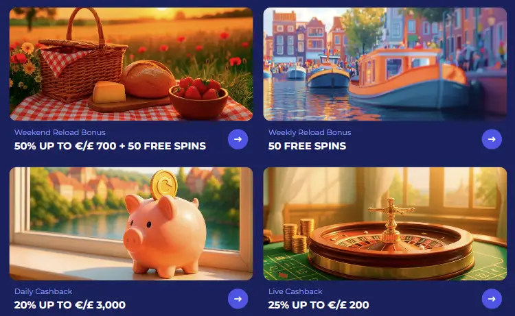 Promoties voor spellen bij Koning Casino