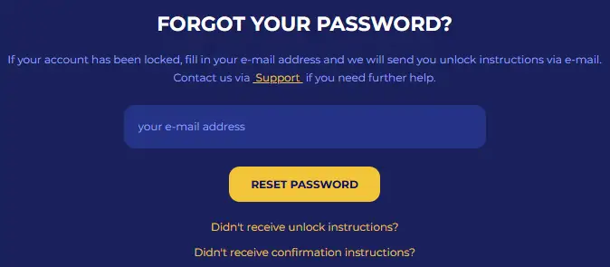 Je wachtwoord voor je Koning Casino-account herstellen